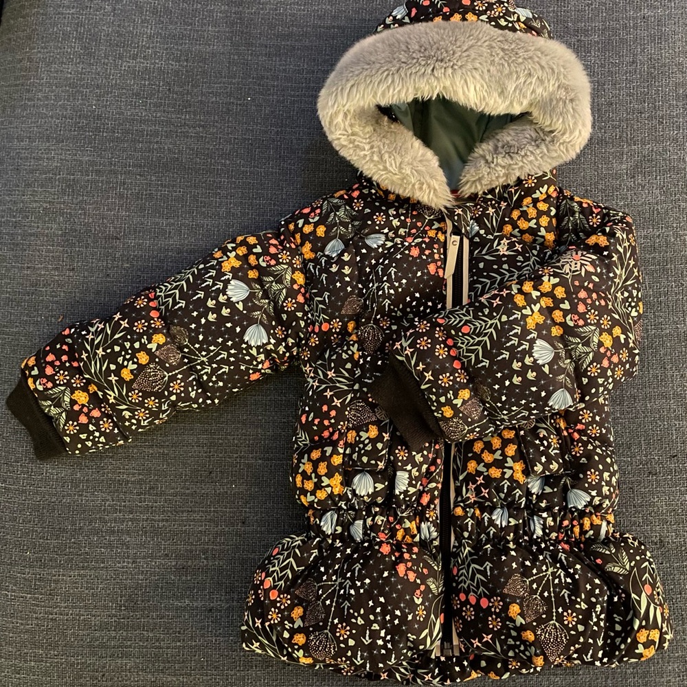 Black Size 100 (4T) Hanna Andersson Down puffer jacket